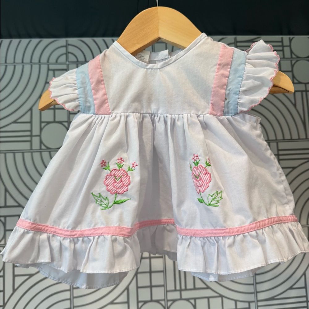 Vintage cuties by Judy 12 month spring shirt dress 1990s
